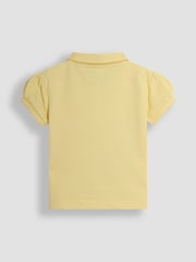 JoJo Maman Bébé Yellow Pretty Polo Shirt - Image 2 of 3