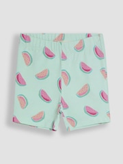 JoJo Maman Bébé Mint Green Watermelon Shorts 2 Pack - Image 2 of 5