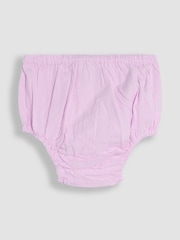 Lila mov - Rochie de petrecere încrețită brodată cu imprimeu Bud Floral Imprimeuri JoJo Maman Bébé - Image 4 of 6