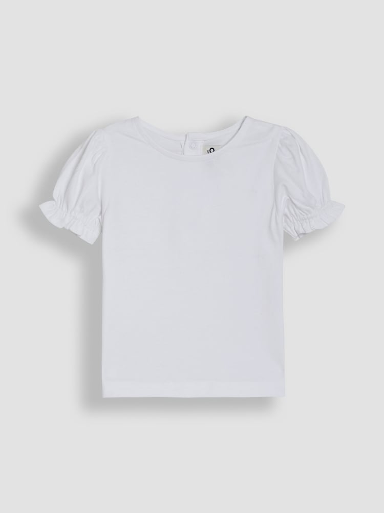 JoJo Maman Bébé White 2-Pack Pretty T-Shirts - Image 2 of 3