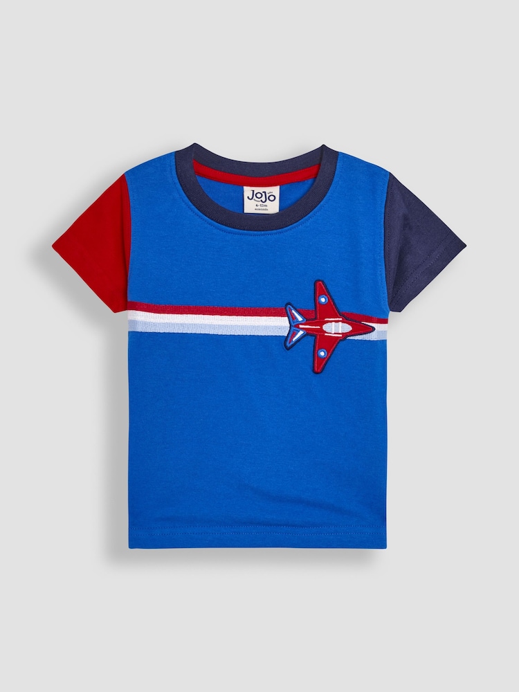 JoJo Maman Bébé 100% Cotton 2-Piece Red Arrows T-Shirt And Shorts Set - Imagen 2 de 6 JoJo Maman Bébé 100% Cotton 2-Piece Red Arrows T-Shirt And Shorts Set - Imagen 2 de 6