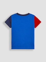 JoJo Maman Bébé Blue 100% Cotton 2-Piece Red Arrows T-Shirt And Shorts Set - Image 3 of 6