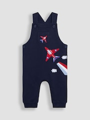 JoJo Maman Bébé Navy 2-Piece Red Arrows Dungarees And T-Shirt Set - Image 2 of 6