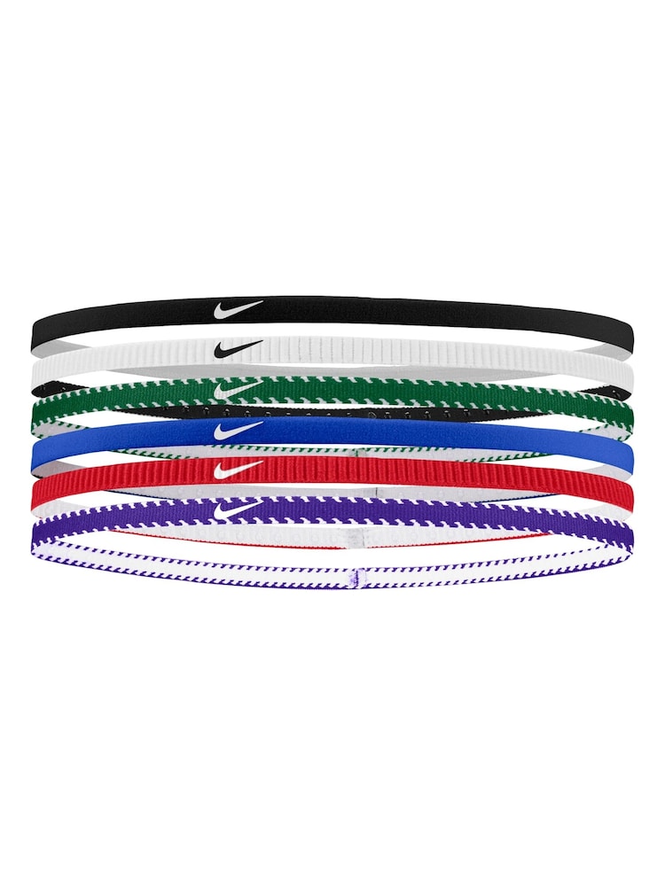 Nike Blue Slim Flex Classic Headbands 6 Pack - Image 1 of 1