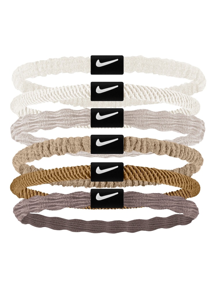 Nike Cream Flex Hair Ties 6 Pack - Image 1 of 1