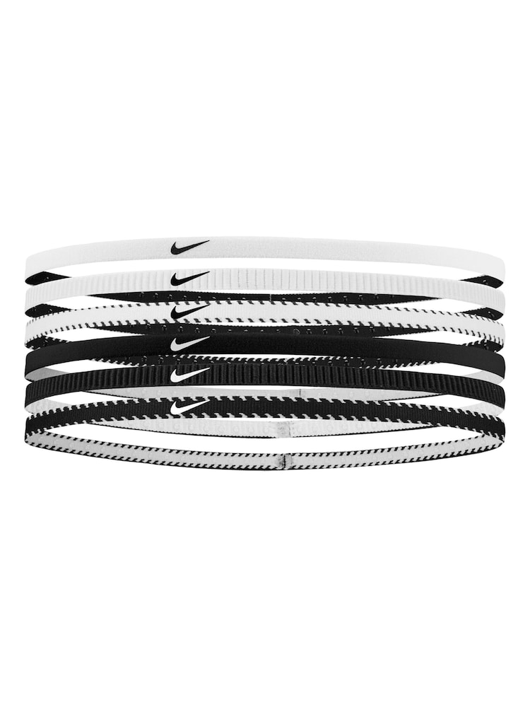 Nike White Slim Flex Classic Headbands 6 Pack - Image 1 of 1