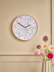 Malvern Floral Print 30cm Wall Clock - Image 1 of 4