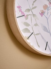 Malvern Floral Print 30cm Wall Clock - Image 3 of 4