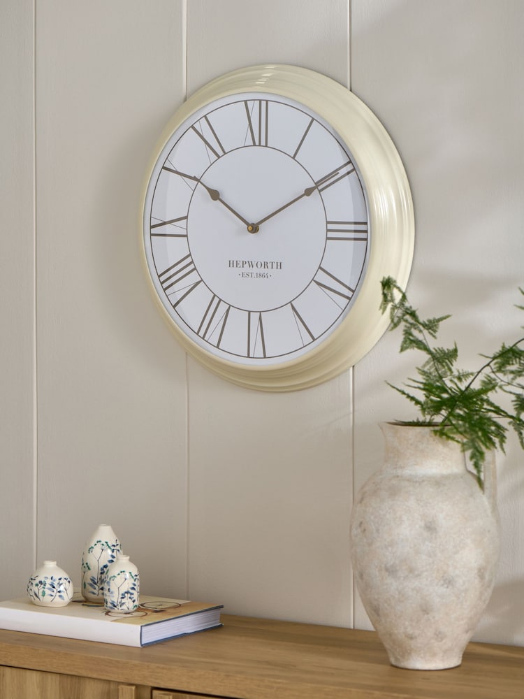 Cream 50cm Wall Clock - Image 2 of 5
