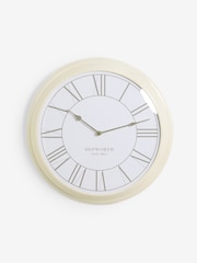 Cream 50cm Wall Clock - Image 4 of 5