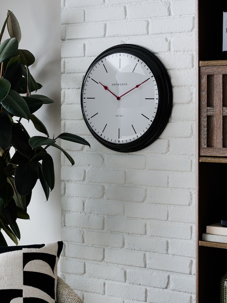 Black 50cm Wall Clock - Image 2 of 5