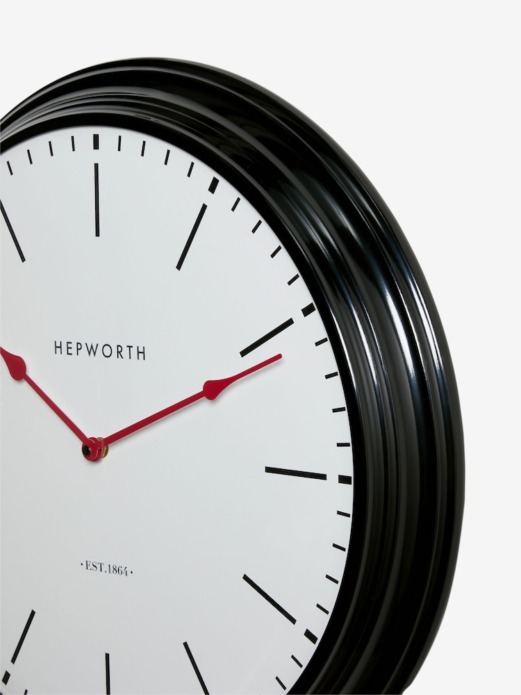 Black 50cm Wall Clock - Image 5 of 5
