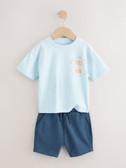 Multi Pastel Short Sleeve T-Shirts & Shorts Set 3 Pack (3mths-7yrs) - Image 12 of 15