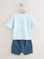 Multi Pastel Short Sleeve T-Shirts & Shorts Set 3 Pack (3mths-7yrs) - Image 13 of 15