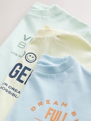 Multi Pastel Short Sleeve T-Shirts & Shorts Set 3 Pack (3mths-7yrs) - Image 15 of 15