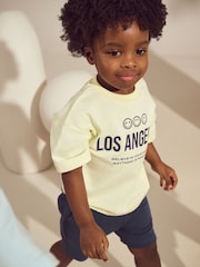 Pastel múltiplo - Conjunto de camisetas de manga curta 100% algodão & Shorts, pacote 3 (3meses a7anos) - Imagem 3 de 5