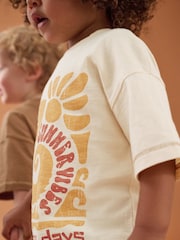Brown Short Sleeve T-Shirt & Shorts Set 2 Pack (3mths-7yrs) (3mths-7yrs) - Image 3 of 12