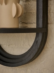 Set of 2 Black Display Shelves - Image 3 of 6
