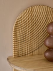 Natural Carved 3 Tier Wall Shelf - Image 5 of 5