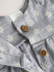 Grey Daisy Flower Baby Long Leg Rompersuit (0mths-3yrs) - Image 4 of 7