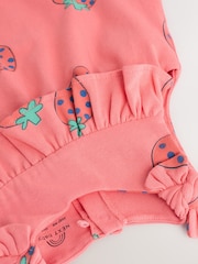 Red Strawberry Printed Baby Long Leg Romper (0mths-3yrs) - Image 4 of 6
