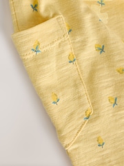 Yellow Lemon Printed Baby Long Leg Rompersuit (0mths-3yrs) - Image 5 of 7