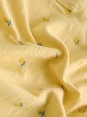 Yellow Lemon Printed Baby Long Leg Rompersuit (0mths-3yrs) - Image 6 of 7