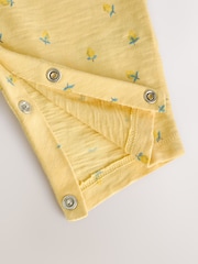 Yellow Lemon Printed Baby Long Leg Rompersuit (0mths-3yrs) - Image 7 of 7
