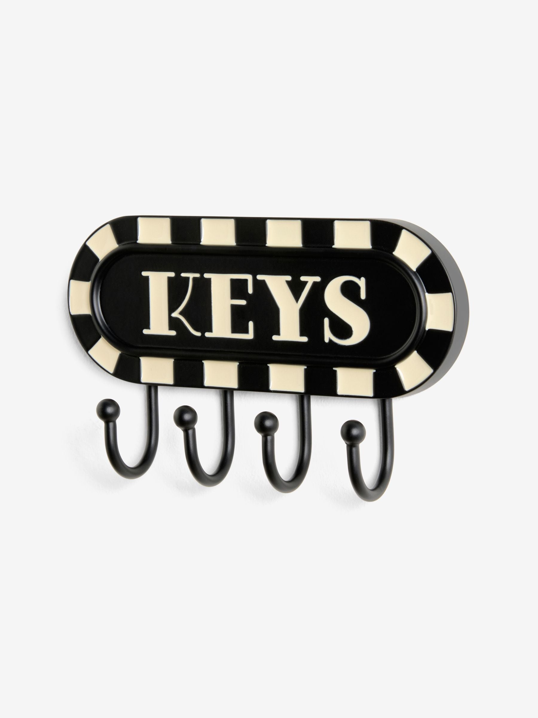 Buy Black/White Key Hooks from Next Australia