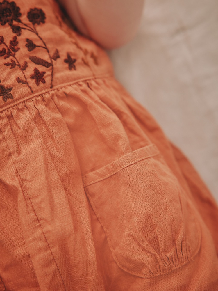 Rust Brown Baby Short Sleeve Bodysuit and Dungarees Set (0mths-2yrs) - Image 5 of 5