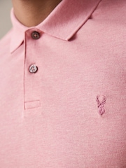 Pink meliert - Reguläre Passform - Piqué-Poloshirt Kurzarm - Image 4 of 8