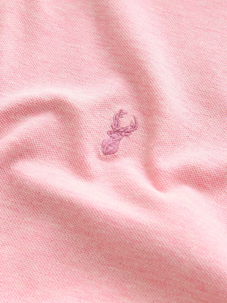 Pink meliert - Reguläre Passform - Piqué-Poloshirt Kurzarm - Image 7 of 8