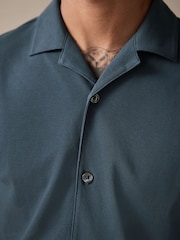 Azul - Short Sleeve Pique Shirt - Imagen 5 de 9