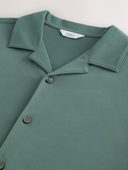 Mineral Green Regular Fit Short Sleeve Pique Polo Shirt - Image 9 of 9