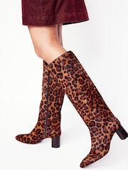 Boden Brown Erica Knee High Leather Boots - Image 1 of 4