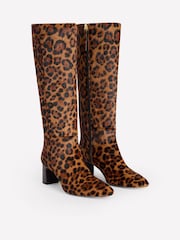 Boden Brown Erica Knee High Leather Boots - Image 3 of 4