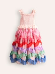 Boden Pink Maude Ruffle Tulle Party Dress - Image 2 of 3