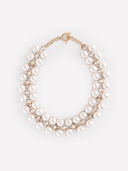 Boden White Mega Cluster Necklace - Image 1 of 3