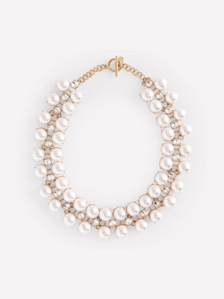 Boden White Mega Cluster Necklace - Image 1 of 3