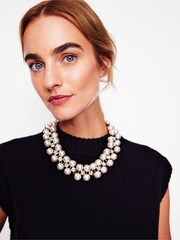 Boden White Mega Cluster Necklace - Image 2 of 3