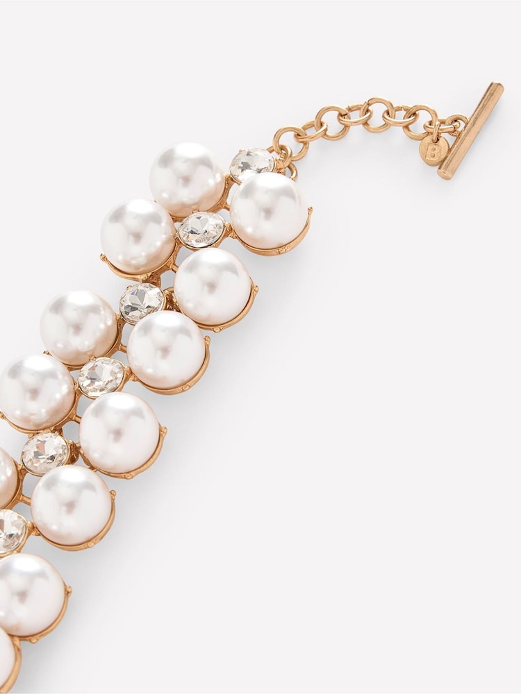 Boden White Mega Cluster Necklace - Image 3 of 3