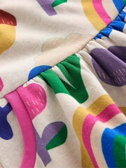 Boden Cream Cosy Printed Sweatshirt Dress - Image 3 of 3