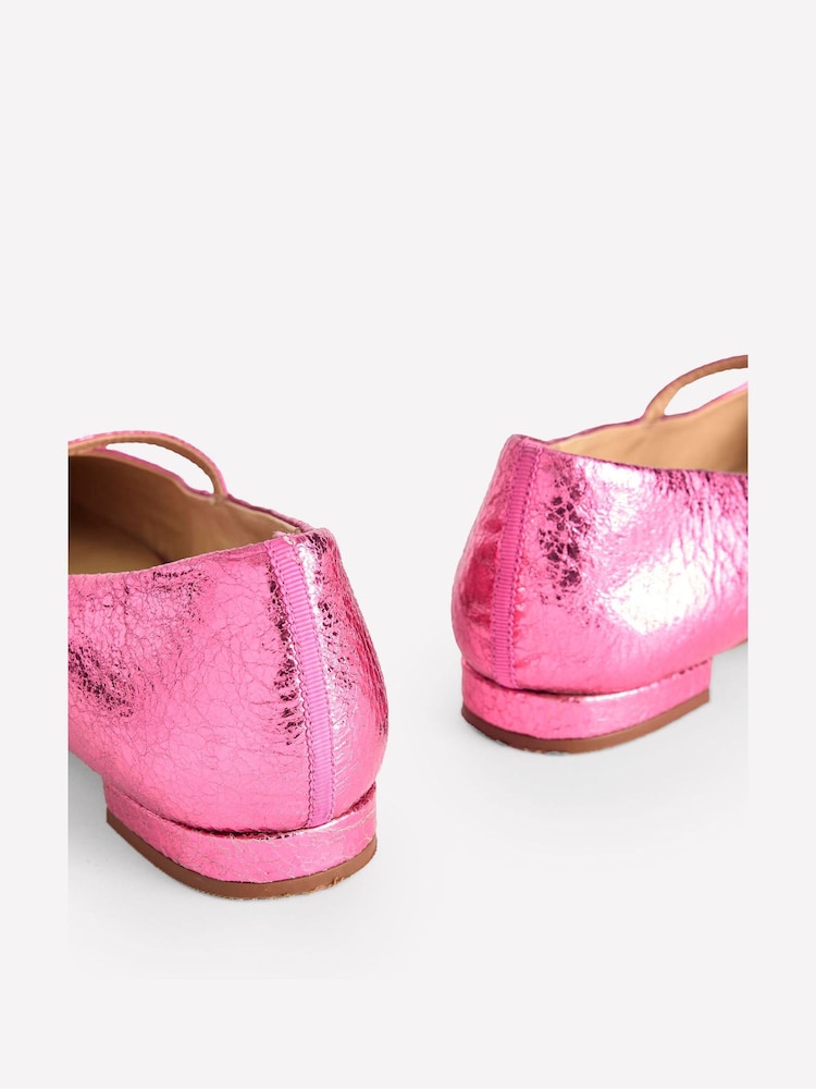 Boden Pink Mary Jane Flats - Image 5 of 5 Boden Pink Mary Jane Flats - Image 5 of 5
