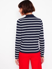Boden Blue Cotton Blend Knitted Shirt - Image 2 of 6