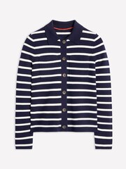 Boden Blue Cotton Blend Knitted Shirt - Image 5 of 6
