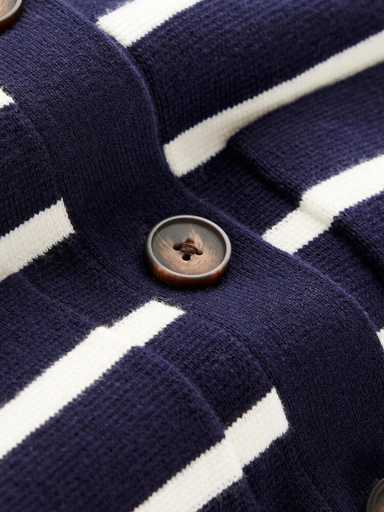 Boden Blue Cotton Blend Knitted Shirt - Image 6 of 6 Boden Blue Cotton Blend Knitted Shirt - Image 6 of 6