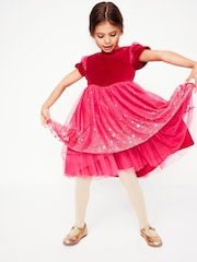 Boden Pink 100% Cotton Esther Tulle Party Dress - Image 3 of 9