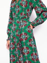 Verde - Boden Notch Neck Midi Dress - Imagen 4 de 5