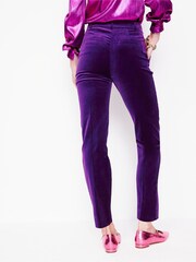 Boden Purple Kew Velvet Trousers - Image 3 of 4