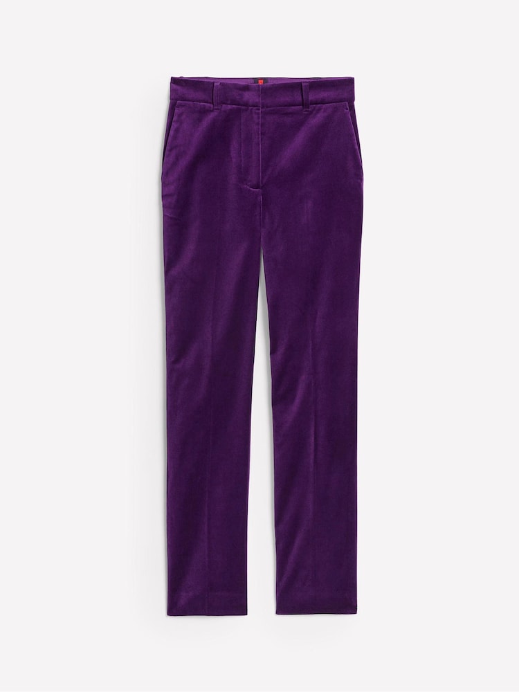 Boden Purple Kew Velvet Trousers - Image 4 of 4
